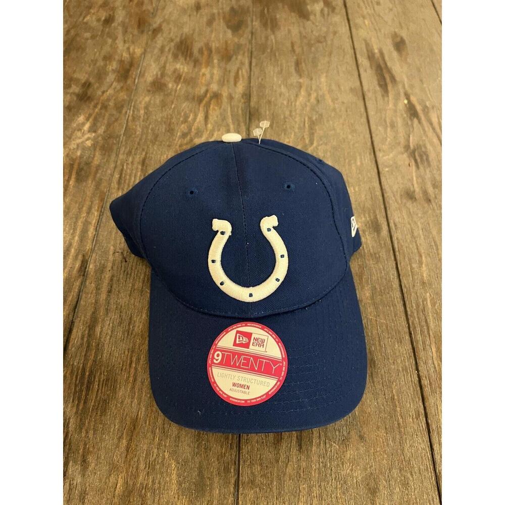 New Era 9Twenty Cap NFL Indianapolis Colts Hat Women Adjustable Royal Blue